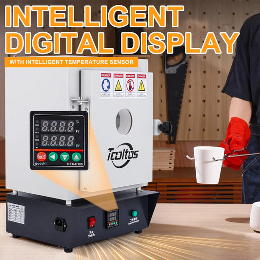 1150C Jewelry Thermostatic Oven Burnout Furnace Window Type