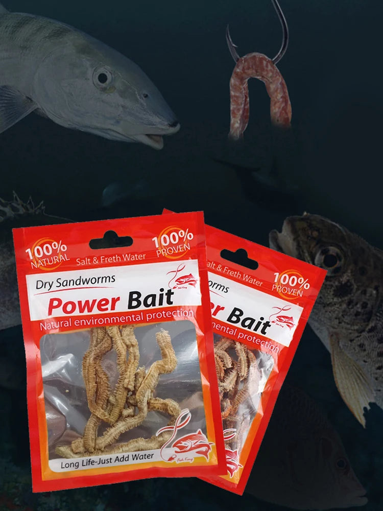 ATUOTIN Fishy Smell Lures Lifelike Lugworm Sandworms Soft Bait