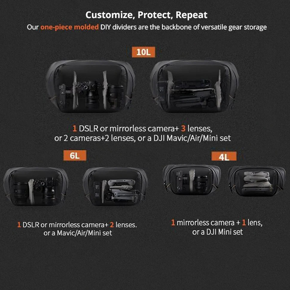 PGYTECH OneGo Solo V2 Camera Shoulder Bag For Sony Canon