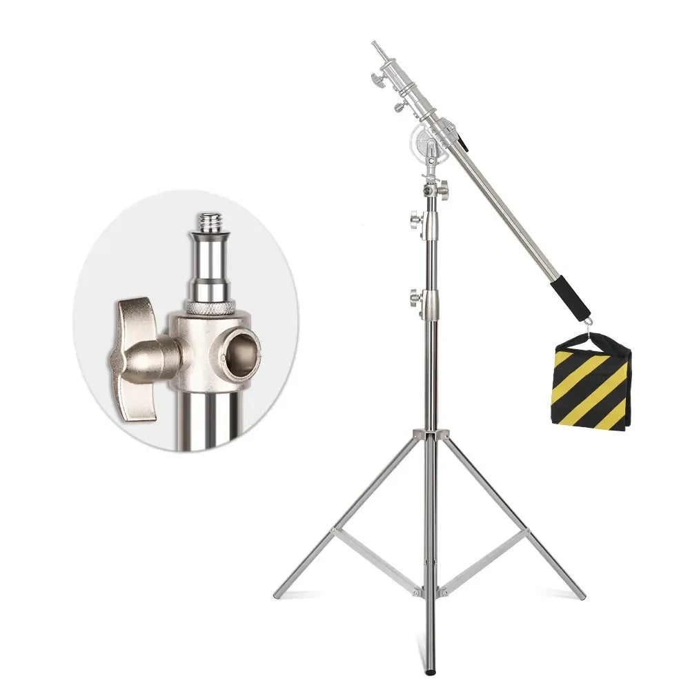 SH Stainless Steel Tripod Light Stand for Ring Light Softbox