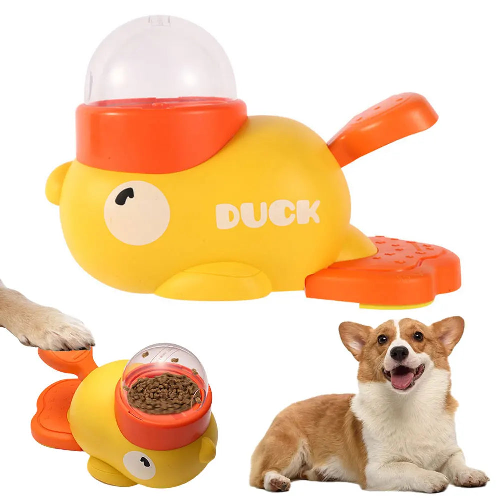 MOJOYCEDog Duck Shaped Interactive Slow Feeder Puzzle for Dogs