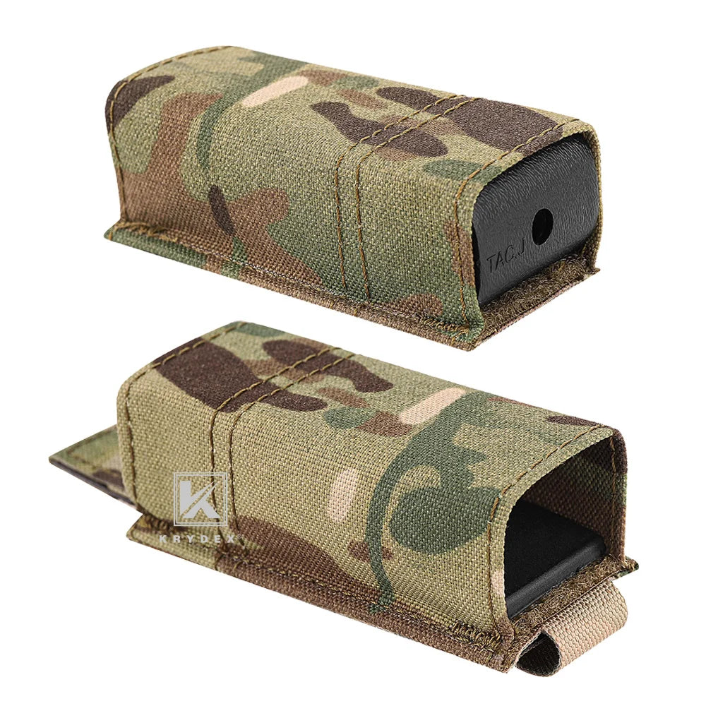 KRYDEX Tactical 9mm Pistol Magazine Pouch With MOLLE Kydex Insert