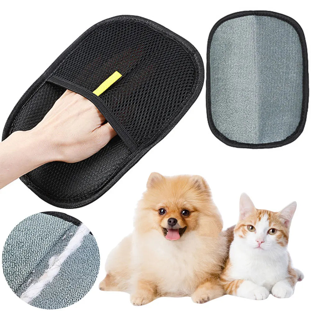 APWIKOGER Pet Hair Remover Gloves Deshedding Mitt For Dogs Cats