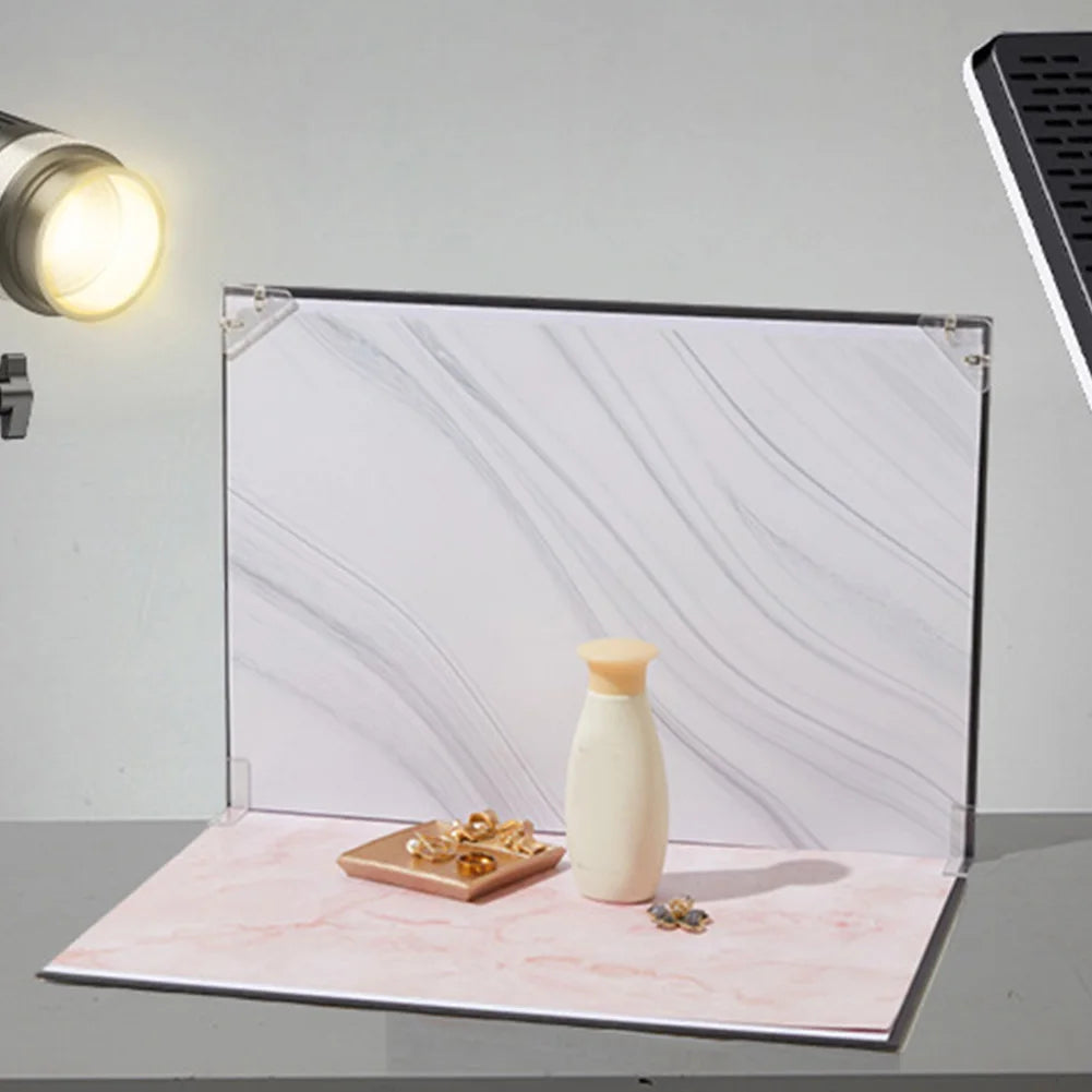 APWIKOGER 7Pcs 14 Patterns Tabletop Food Jewelry Photography Backdrop Kit