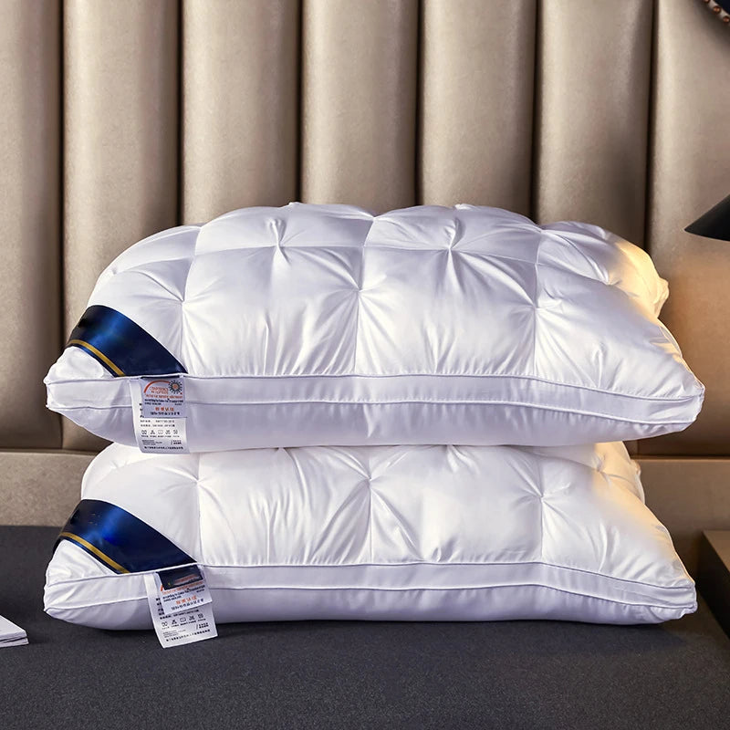 NONECN 2Pcs Pillow Set Soft Support For Back Side Sleepers