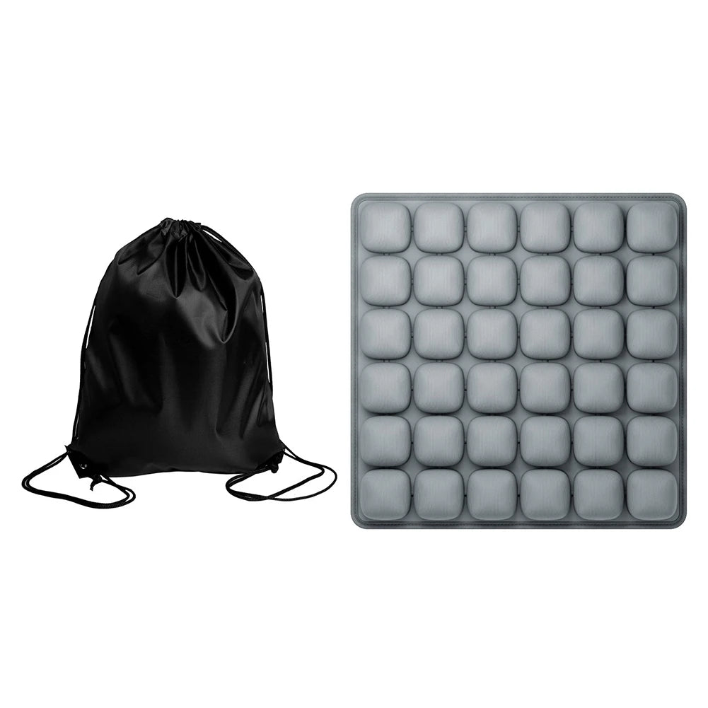Inflatable Seat Cushion With Storage Bag For Office Chair Wheelchair