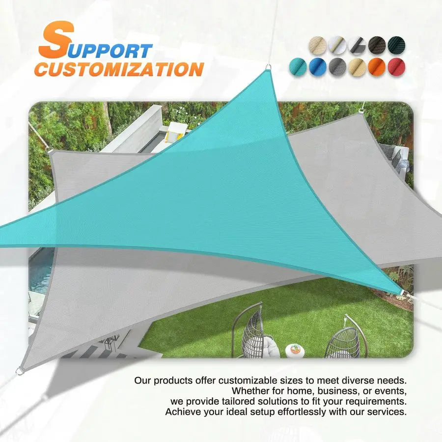 Sun Shade Sail Canopy UV Block Shade Cloth For Outdoor Patio Pergola