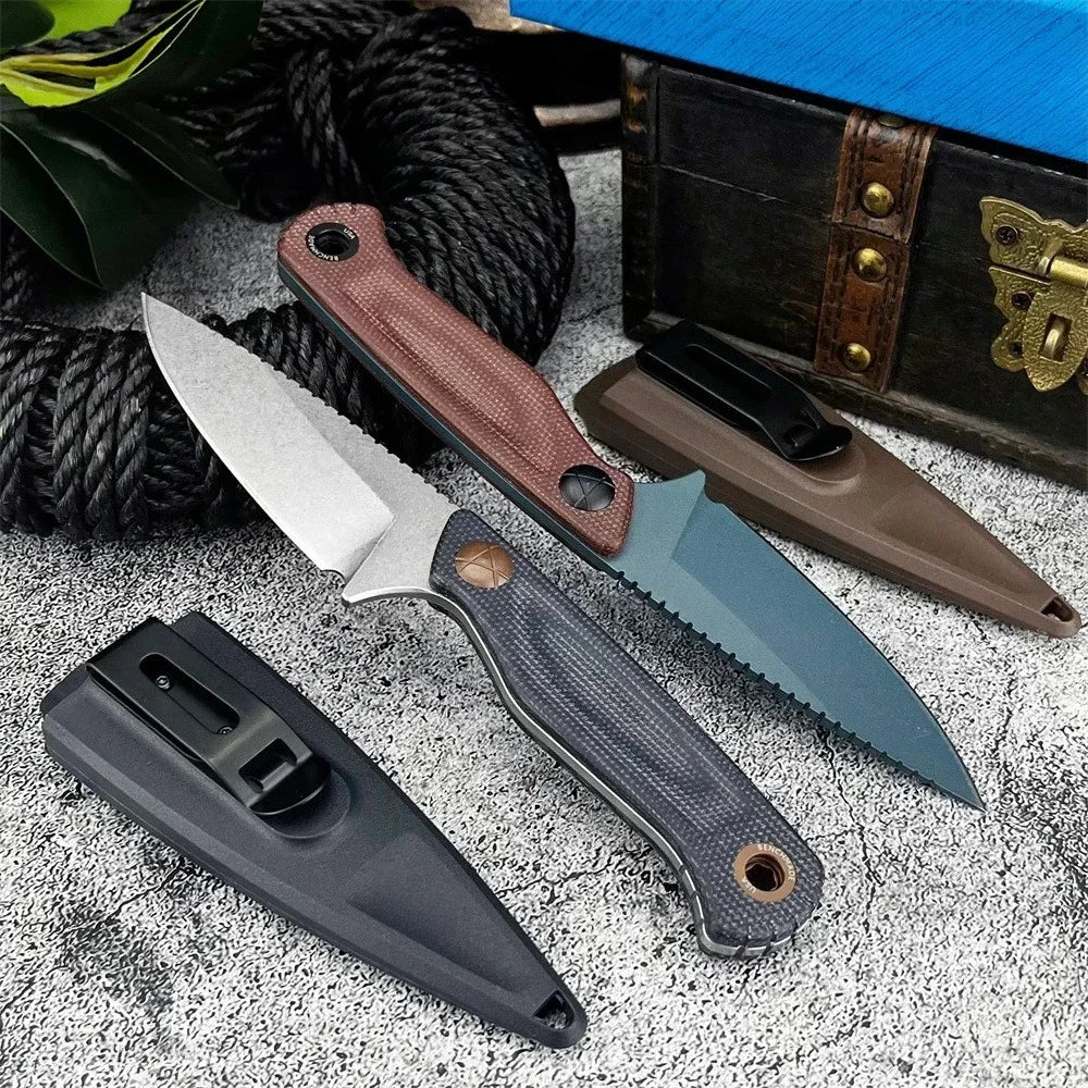 DIY Supplies BM203BT Fixed Blade Knife D2 Steel G10 Handle