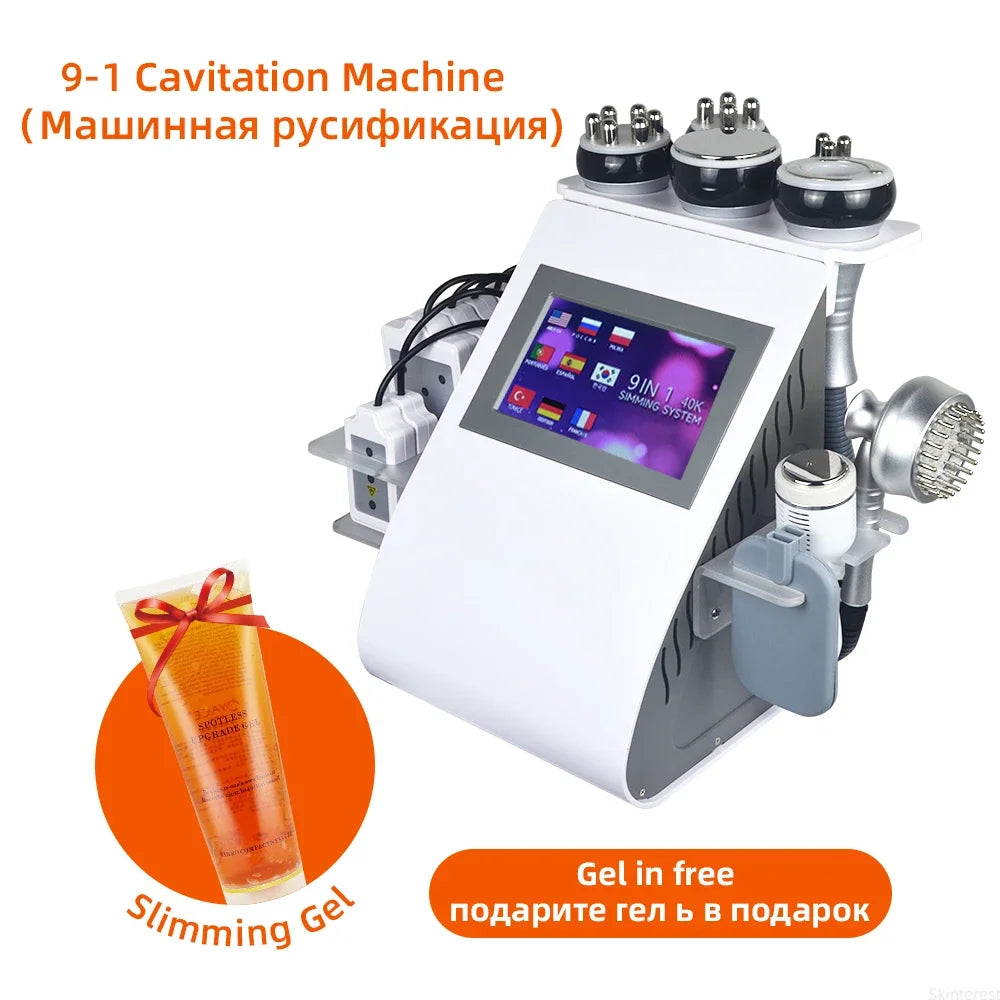 Missheart 9 In 1 Ultrasonic Cavitation Machine For Body Shaping