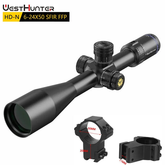 WestHunter HDN FFP Riflescope Zero Stop With Mil Adjustment