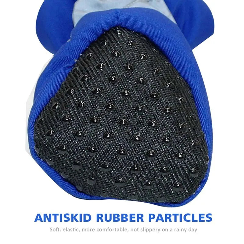 Non Slip Puppy Shoes Set of 4 Winter Waterproof Soft Soles