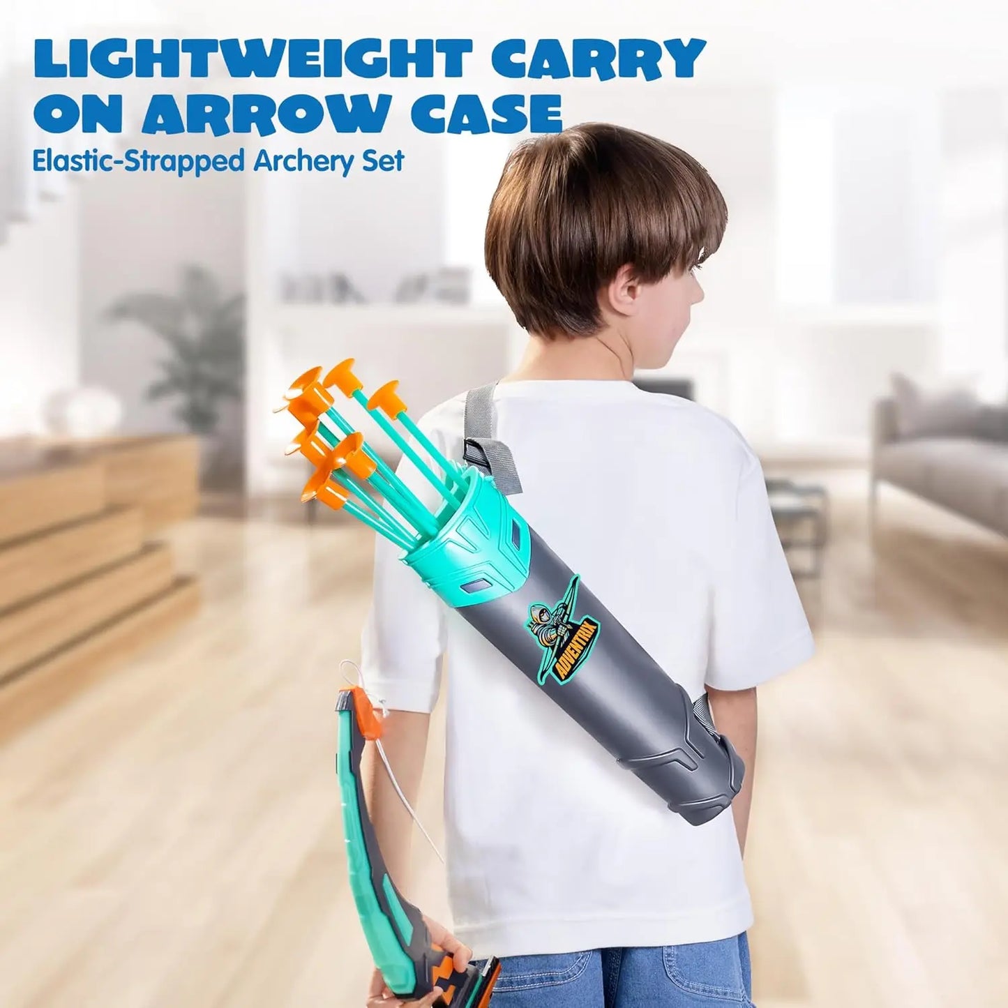 Joyfy Kids Bow and Arrow Set LED Light Archery Toy