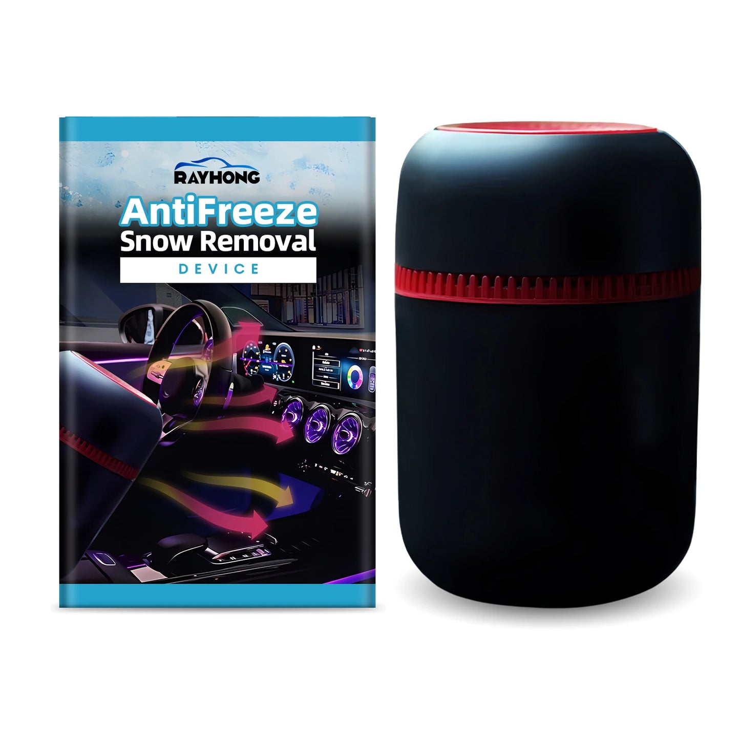 Car Snow Remover Car Anti-freeze Device Windshield Defogging and De-icing Rapid Snow Melting, Portable Heater