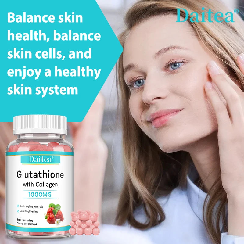 Didacat Glutathione Collagen Gummies With Vitamin C For Skin