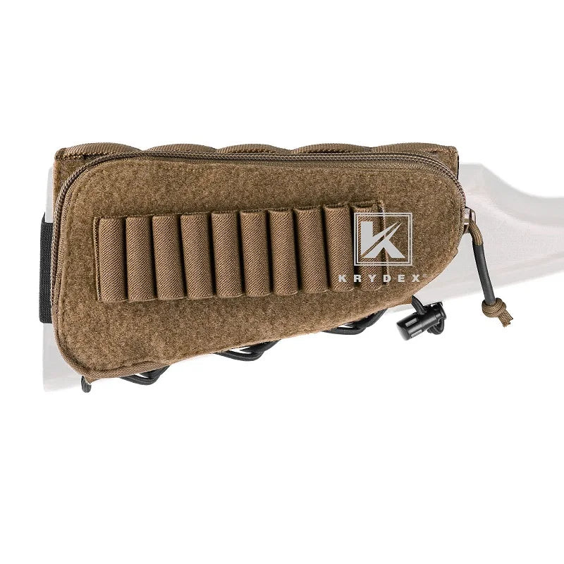 KRYDEX Tactical Buttstock Ammo Shell Holder and Utility Pouch