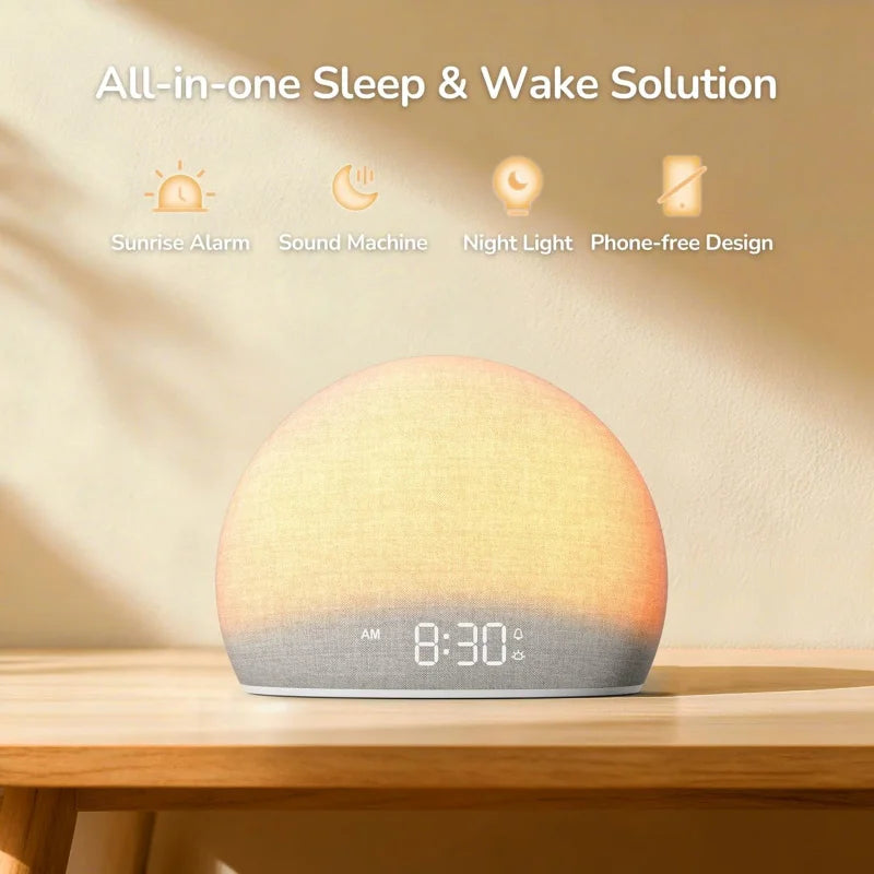Sunrise Alarm Clock With White Noise And Wake Light