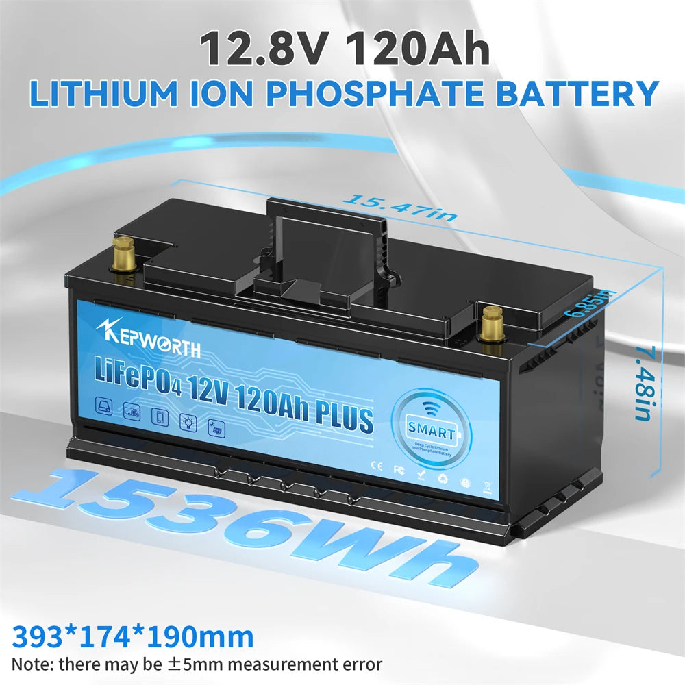 KEPWORTH 12V LiFePO4 Battery 100To300Ah For RV Marine Trolling Motor