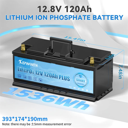 KEPWORTH 12V LiFePO4 Battery 100To300Ah For RV Marine Trolling Motor