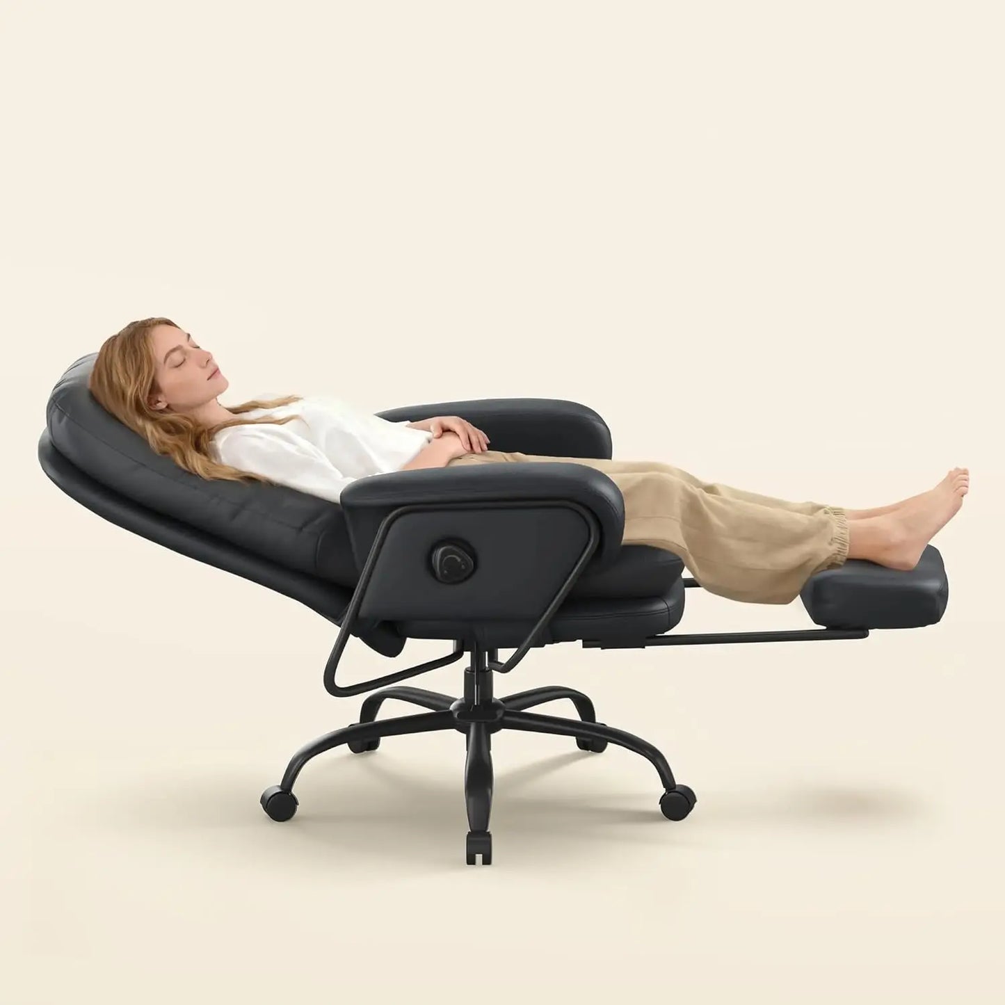 Two In One Chaise Lounge Chair With Wheels And Footrest
