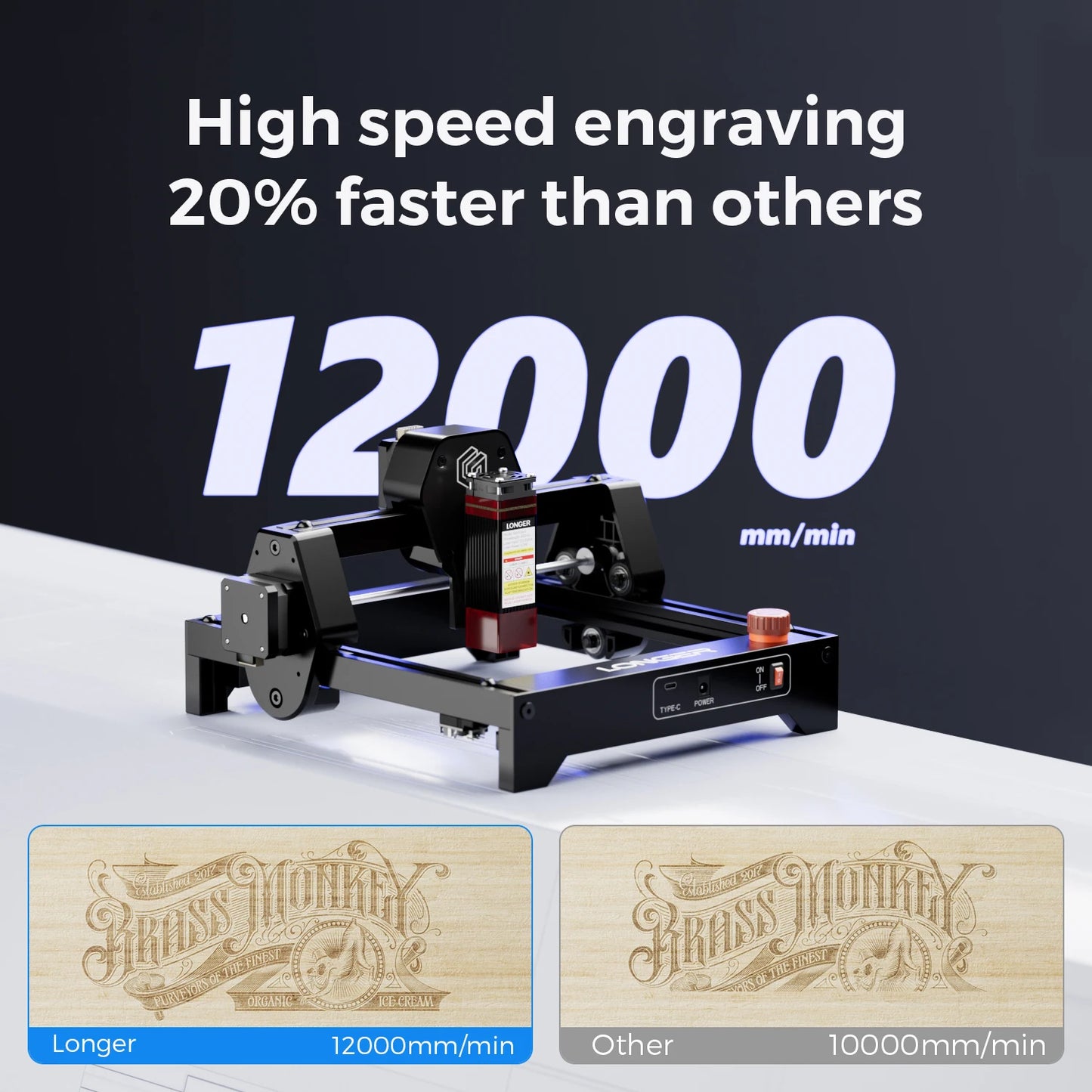 Longer RAY5 Mini Laser Engraving Machine Kit With Goggles