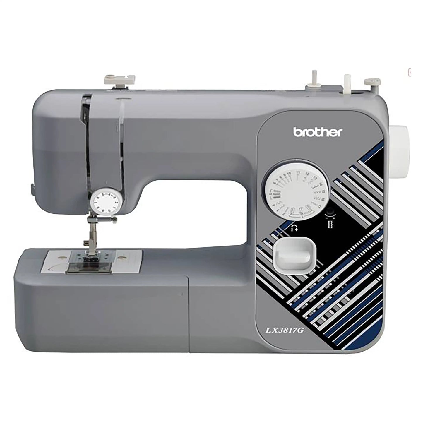 Brother LX3817 17-Stitch Portable Full-Size Sewing Machine, White