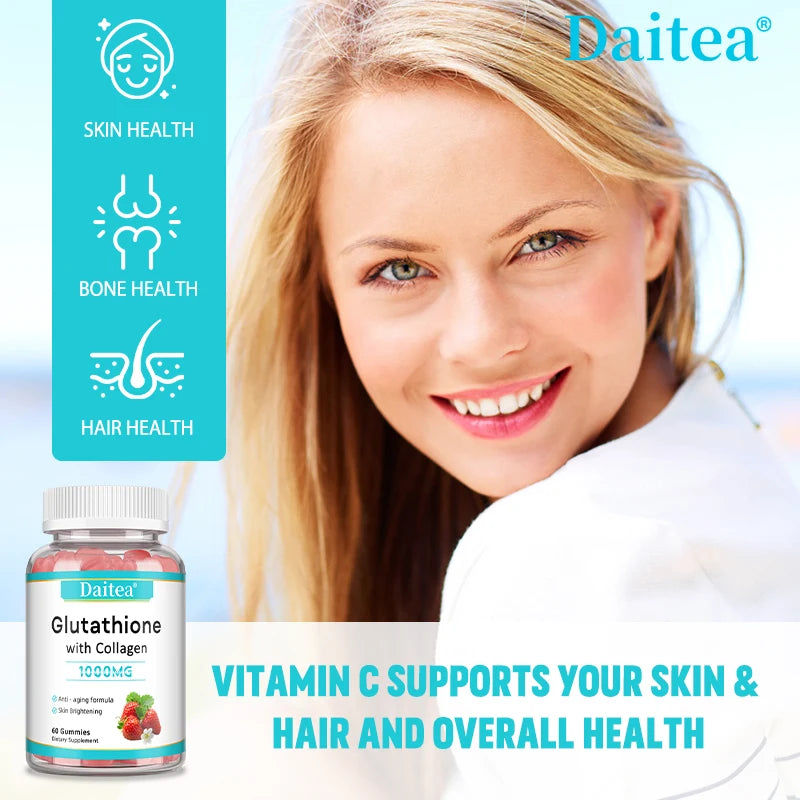 Didacat Glutathione Collagen Gummies With Vitamin C For Skin