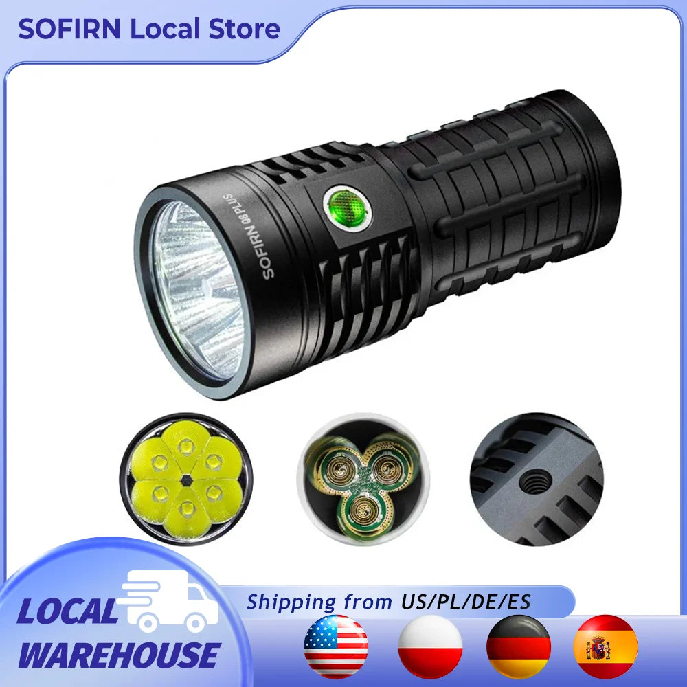 Sofirn Q8 Plus Flashlight 16000lm USB C Rechargeable Anduril 2.0