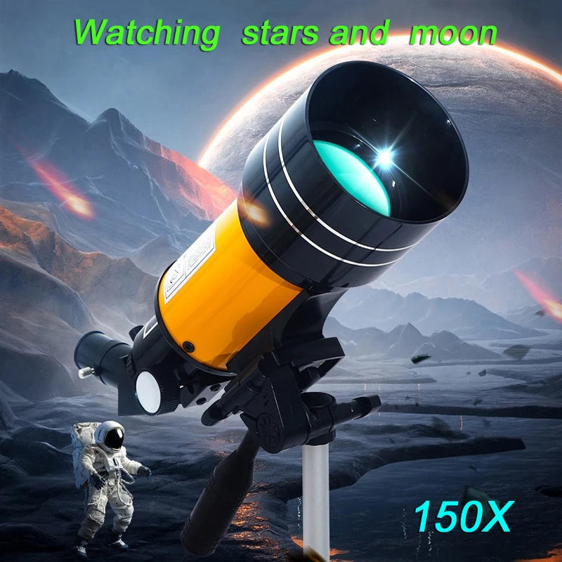 Borwolf 150x Monocular Astronomical Telescope F30070 HD Night Vision