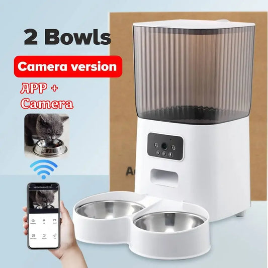 Smart Pet Feeder With Camera And WiFi Dispenser For Cats
