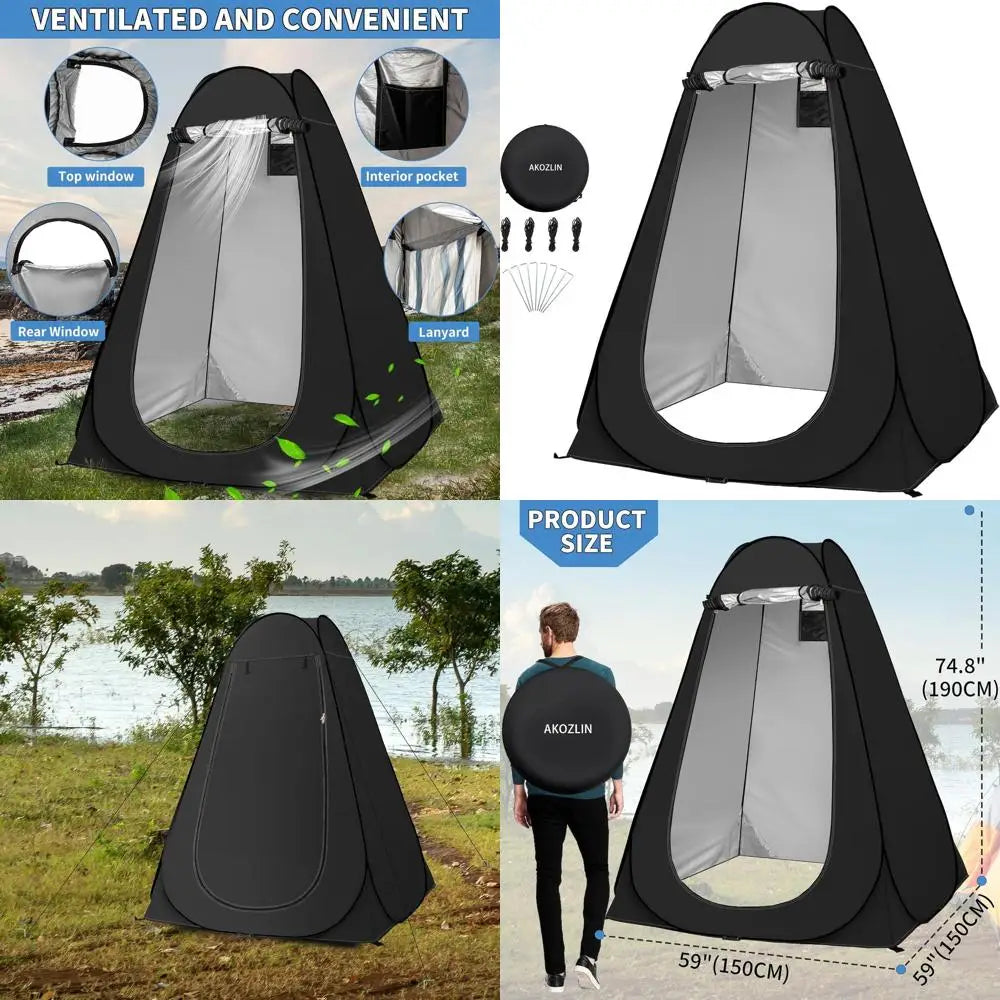 Portable Outdoor Privacy Shower Tent for Camping and Toilet Use