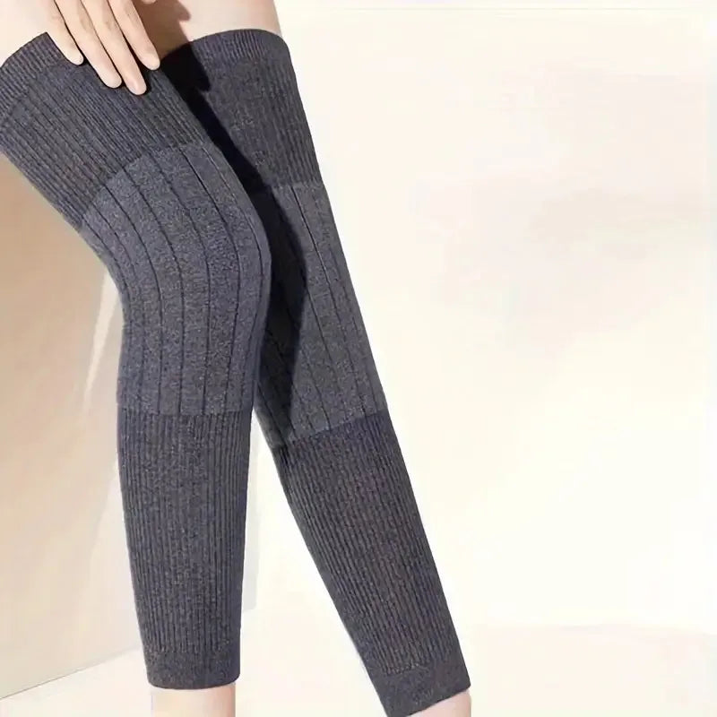 NONE Extended Knee Sleeves Unisex Winter Warm Thick Non Slip