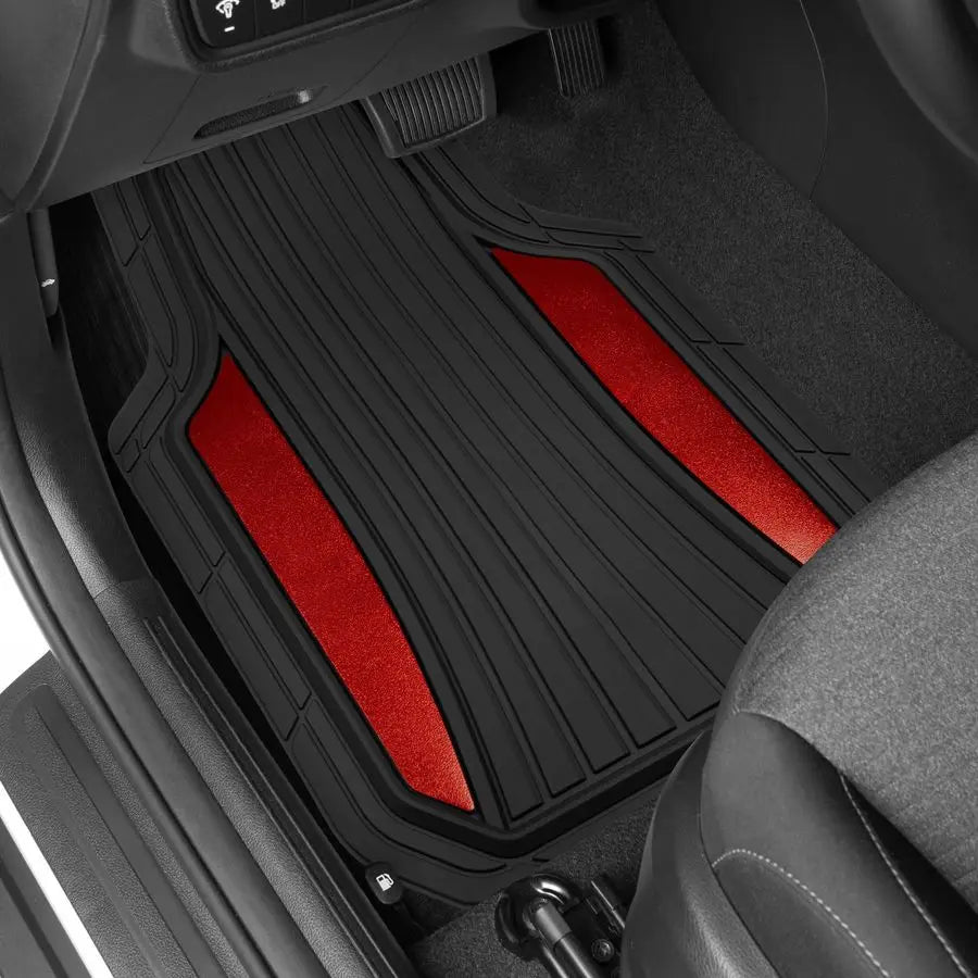All Weather Rubber Car Floor Mats Full Set