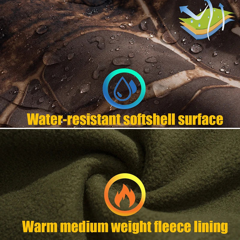 ReFire Gear Men's Quiet Water Resistant Softshell Camouflage Hunting Jacket