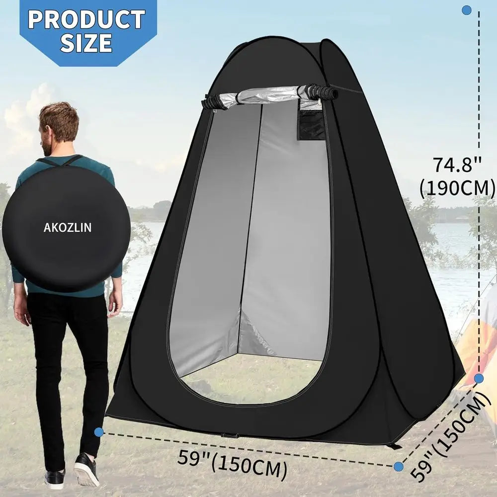 Portable Outdoor Privacy Shower Tent for Camping and Toilet Use