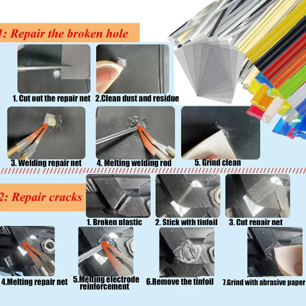 2-in-1 Plastic Welder Repair Kit for Car Bumpers and Plastics