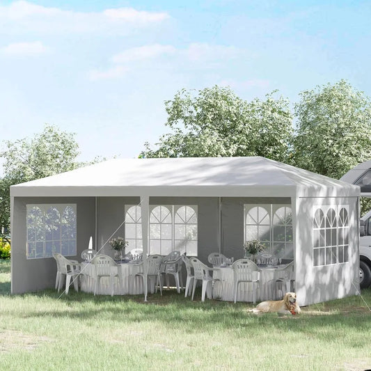 Outdoor Party Tent Gazebo Canopy With Removable Window Side Walls