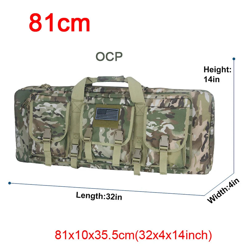 LQARMY Tactical Double Rifle Case Molle Bag for Airsoft Sniper Guns