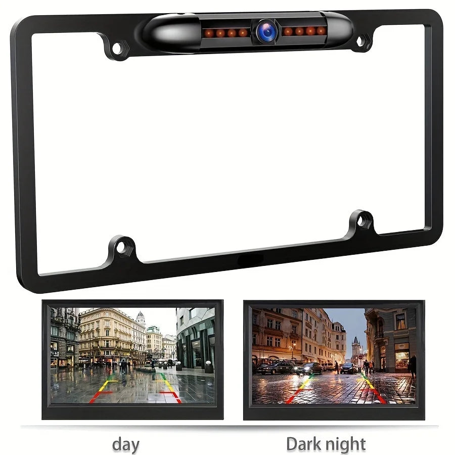 Bileeko US License Plate Frame With Rear View Backup Camera