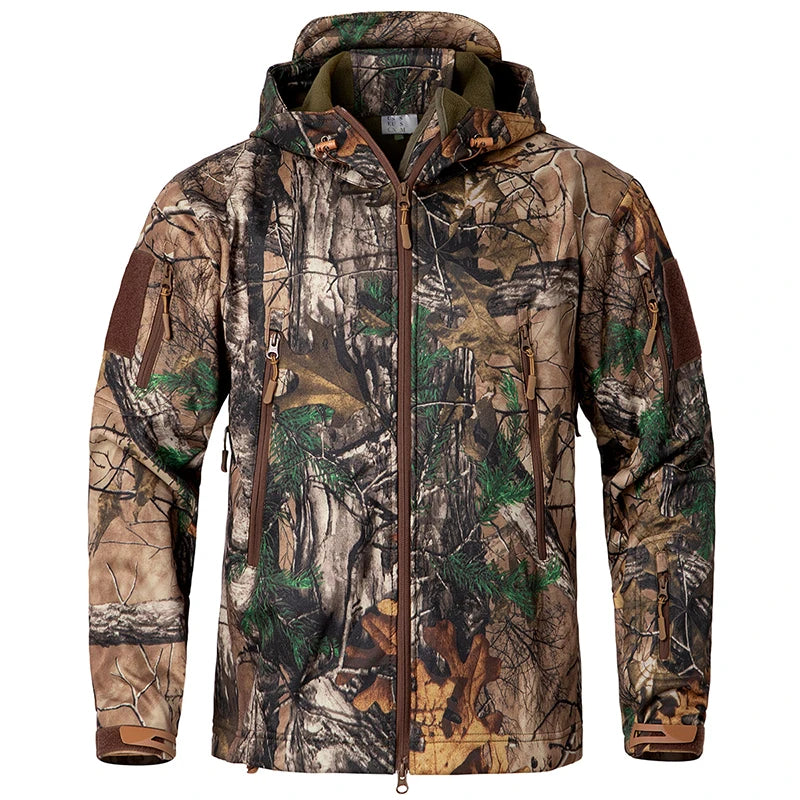 ReFire Gear Men's Quiet Water Resistant Softshell Camouflage Hunting Jacket