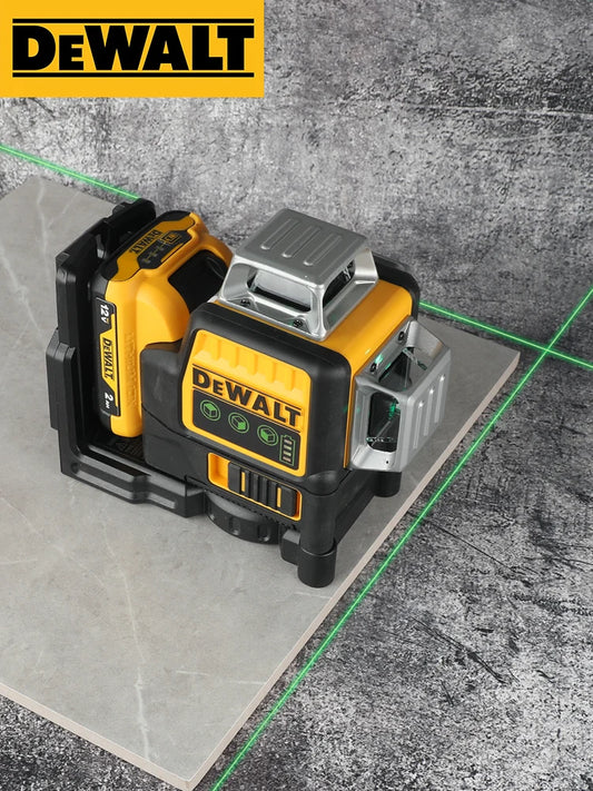DEWALT DW089LG 3 Sides 360 Degree Laser Level Green Beam