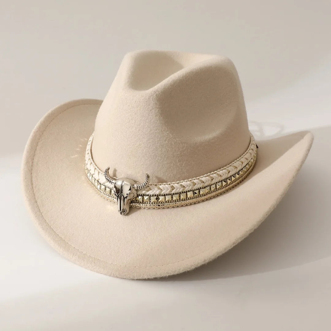New Heart Shaped Cowboy Head Accessories Cowboy Hat Felt Hat New Men's and Women's Outdoor Knight