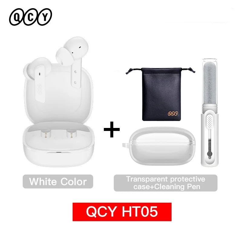 QCY HT05 ANC Wireless Earbuds 40dB Noise Cancellation Bluetooth 5.2