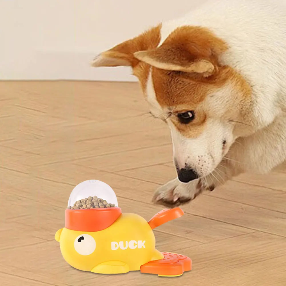 MOJOYCEDog Duck Shaped Interactive Slow Feeder Puzzle for Dogs