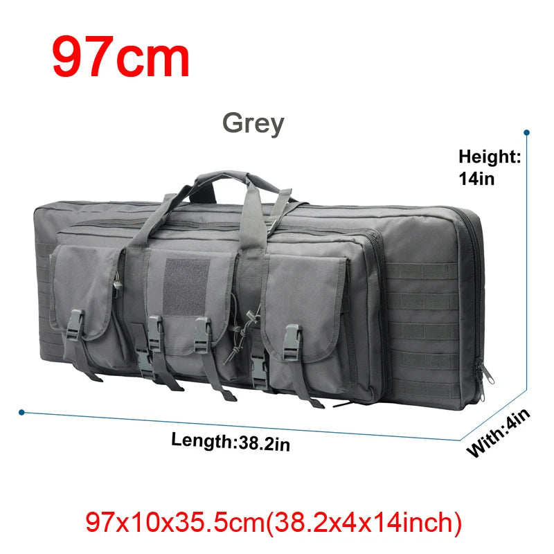 LQARMY Tactical Double Rifle Case Molle Bag for Airsoft Sniper Guns