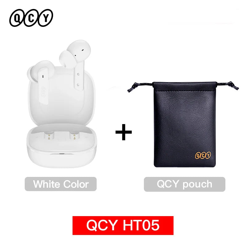 QCY HT05 ANC Wireless Earbuds 40dB Noise Cancellation Bluetooth 5.2