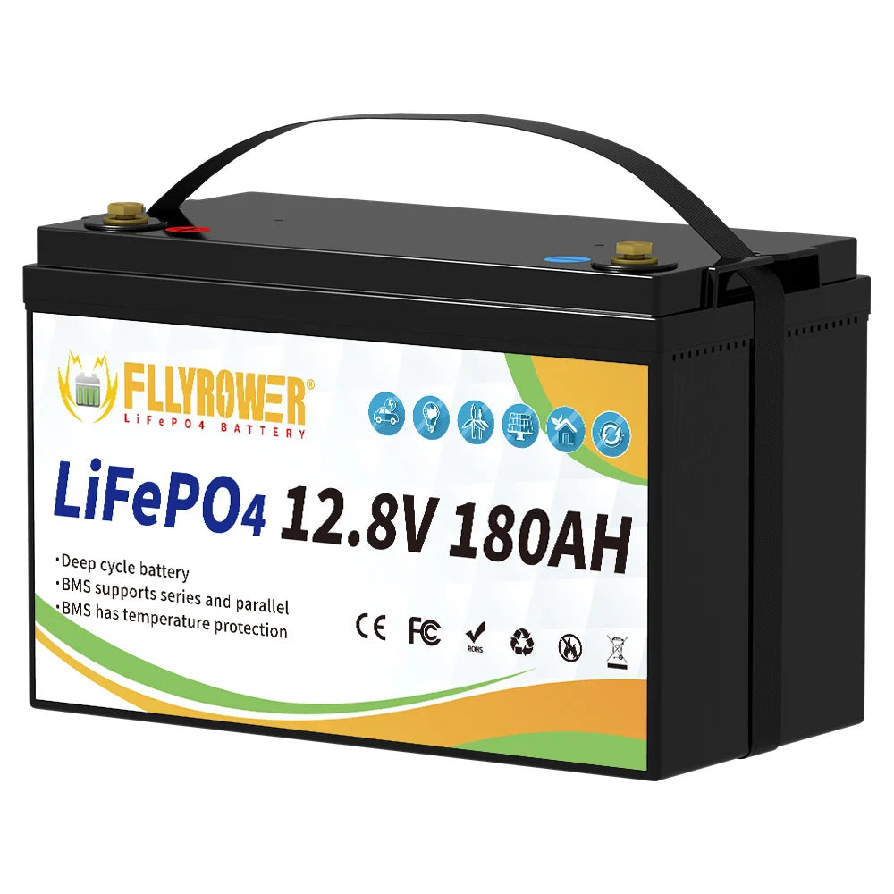 Fly Power LiFePO4 12V 100Ah Battery With BMS Marine