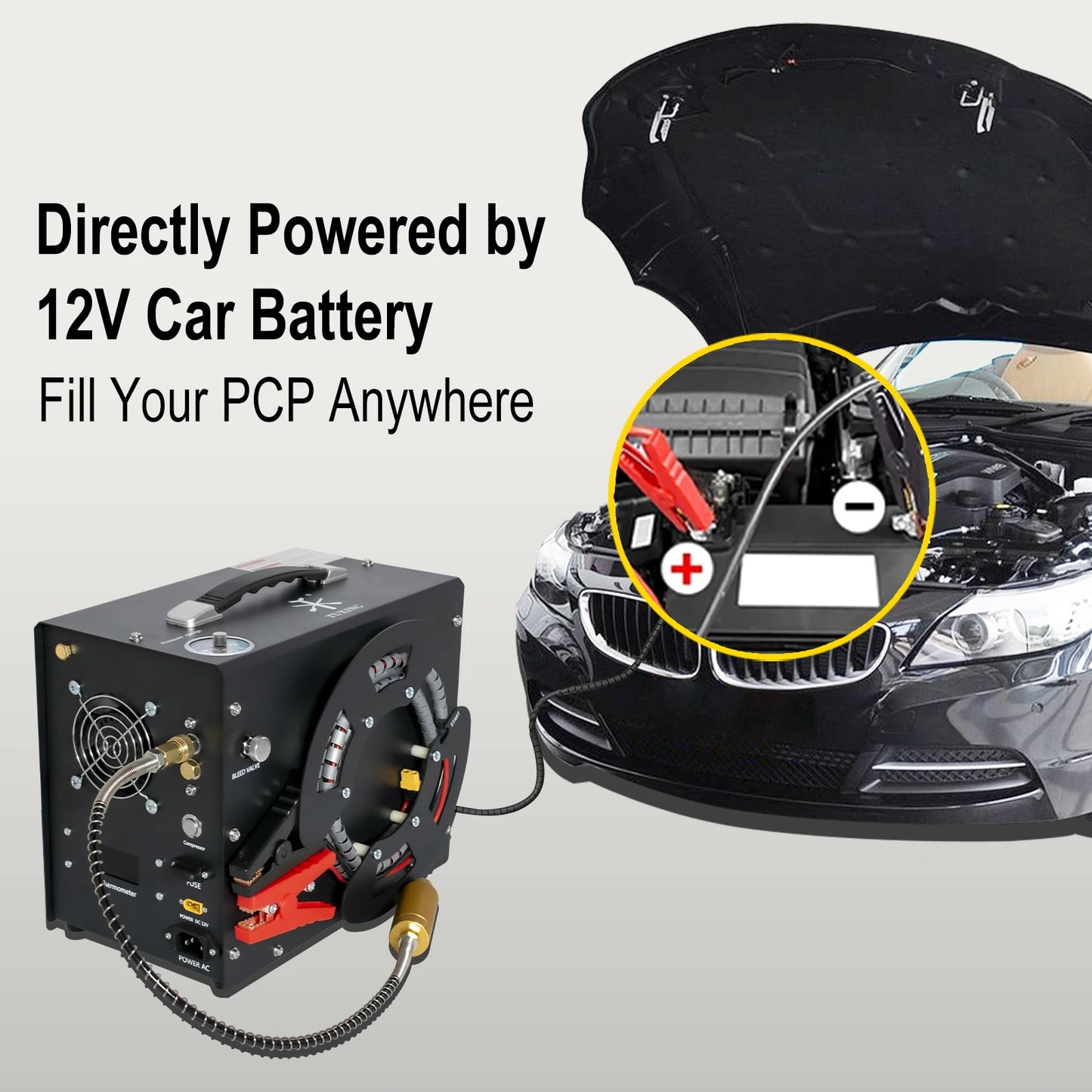 Tuxing TXES062 300Bar 4500Psi PCP Air Compressor Portable