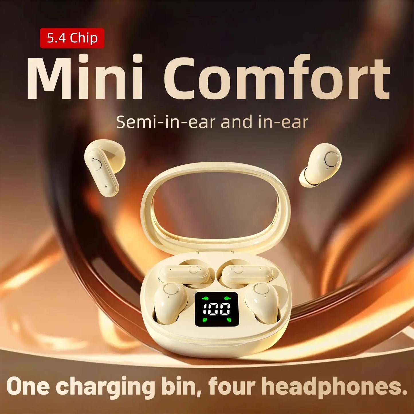 LISM Wireless Bluetooth Earbuds In Ear Headphones With Mic