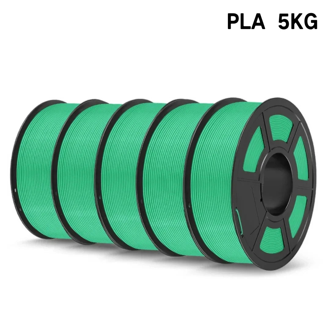 SUNLU 5KG PLA/ PLA Plus Filaments 5 Rolls 3D Filament 1KG/roll 1.75mm 100% Filament Lines Up Neatly For 3D Printing From EU US