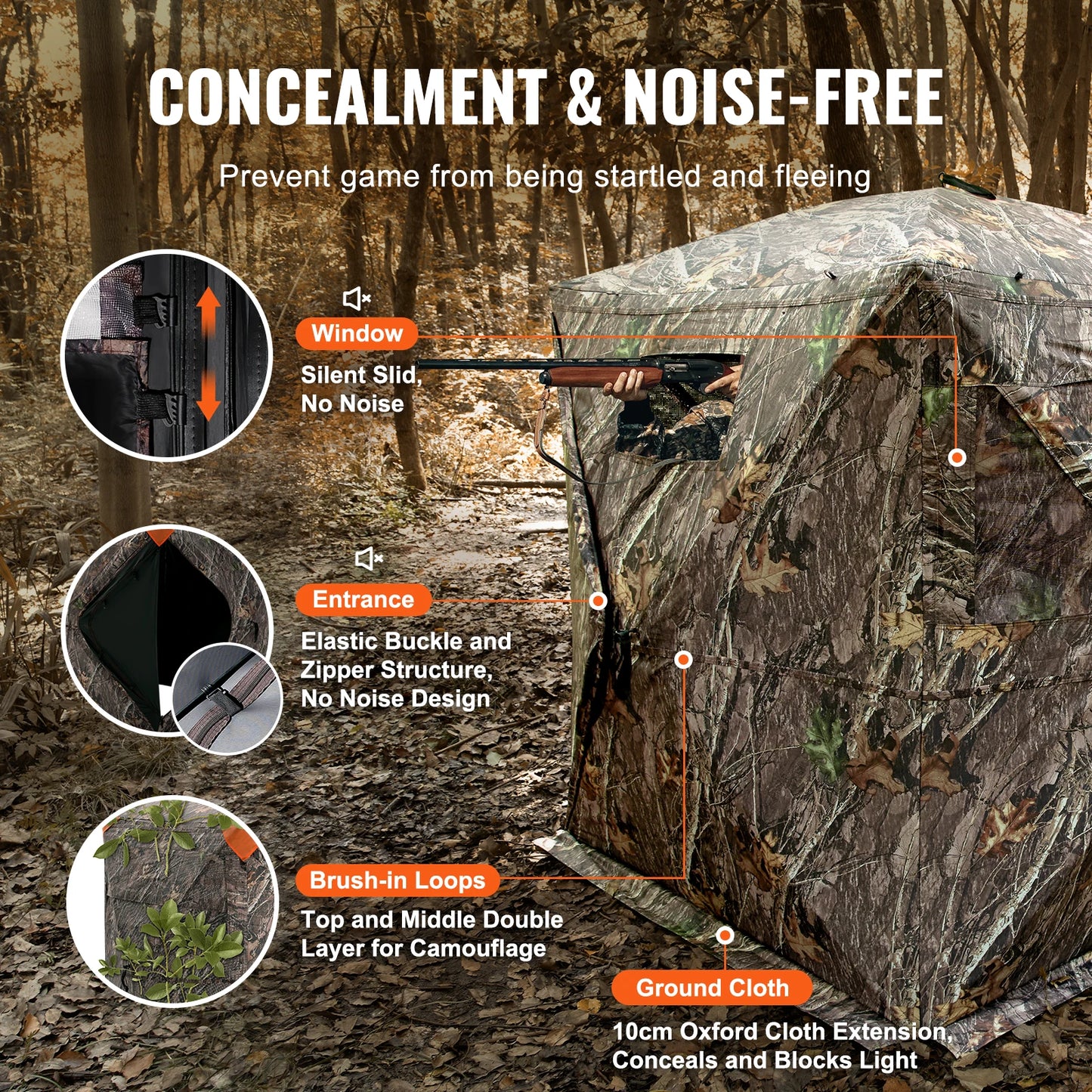 SucceBuy 270 Degree See Through Ground Hunting Blind
